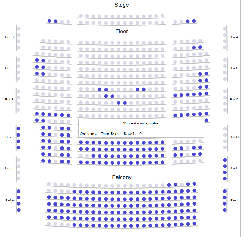 Burlington Performing Arts Seating Chart