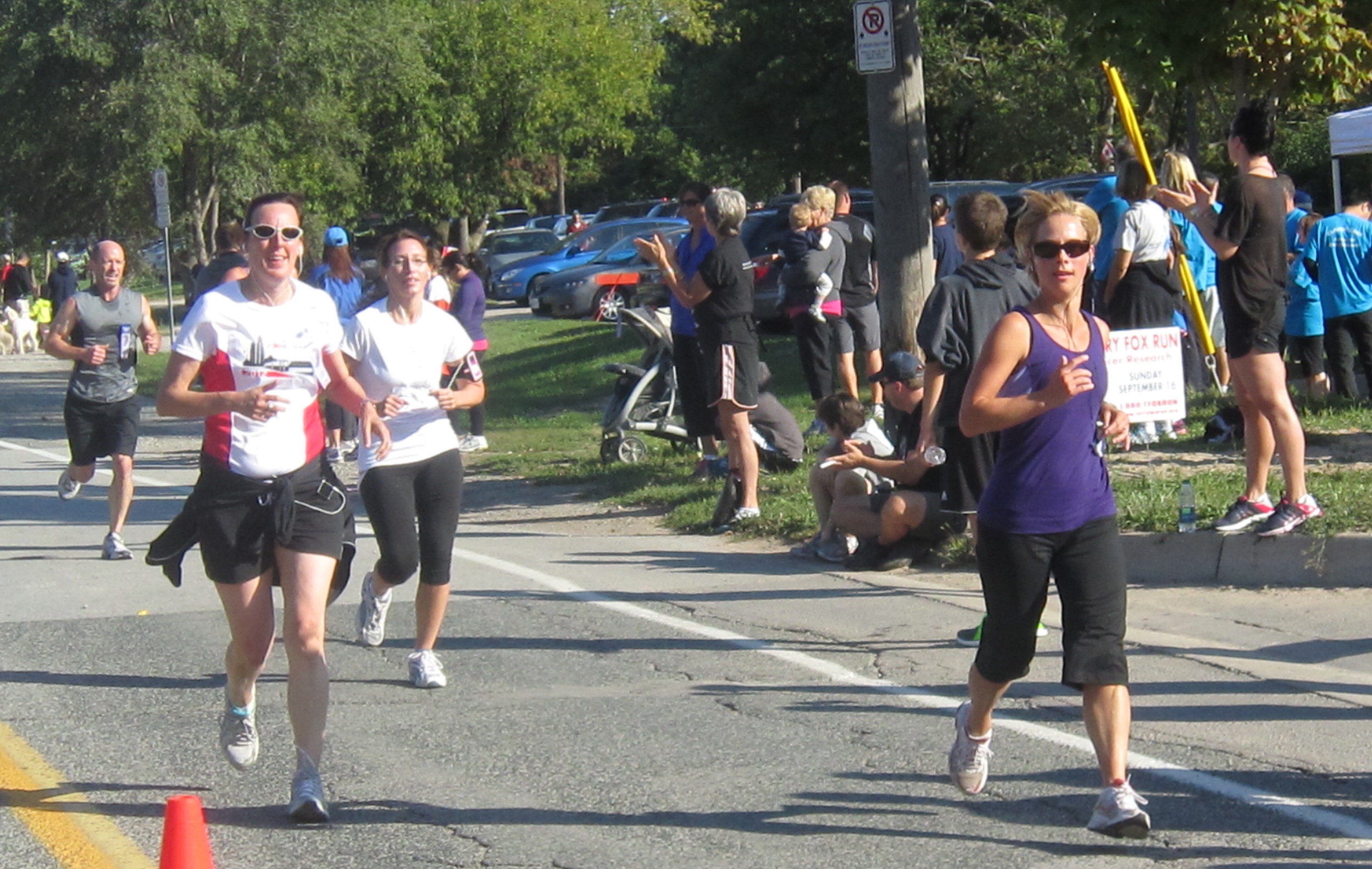 EAch of these woman had their own reasons for running this race and each ran it in their own way. Hundreds did just this during the Terry Fox Run for cancer research