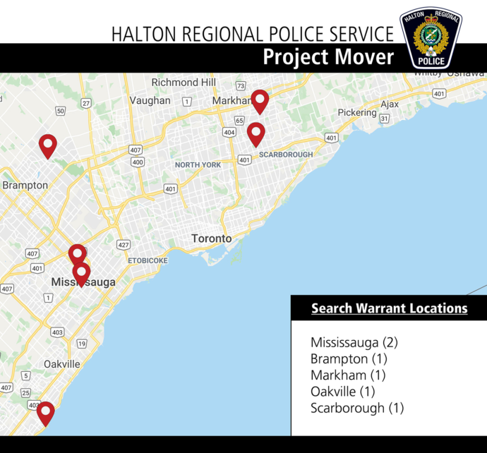 drug Search Warrant Map