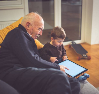 grandfather boy tablet
