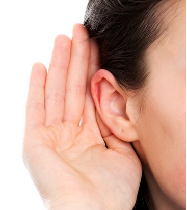 hearing hand at ear
