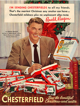 Reagan - cigarette ad