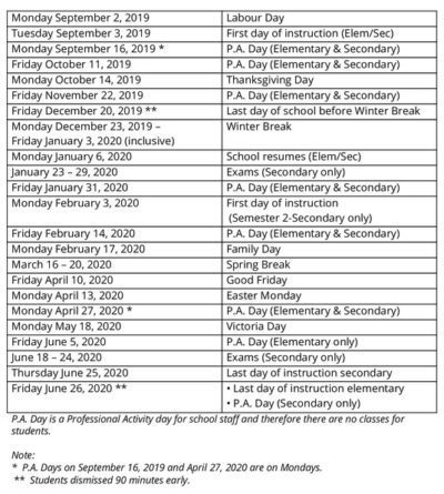 Seven professional activity days for public school teachers next year ...